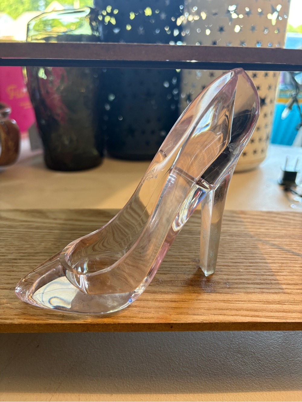 Pink Lucite High Heel Pump - Women's Transparent Stiletto 5”